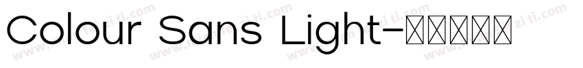 Colour Sans Light字体转换